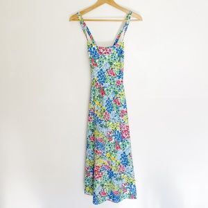 Vintage 1950’s Floral Dress w/ Pockets Size Small